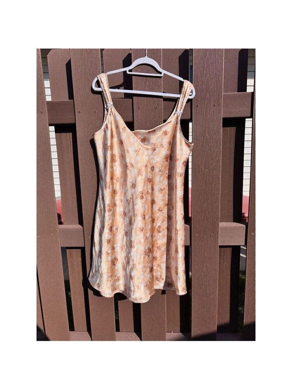 Vintage gown gold rose size oneX Nicolette New York old tag USA - Picture 12 of 12